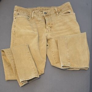 American Eagle Outfitters Slim Straight Jeans - Tan